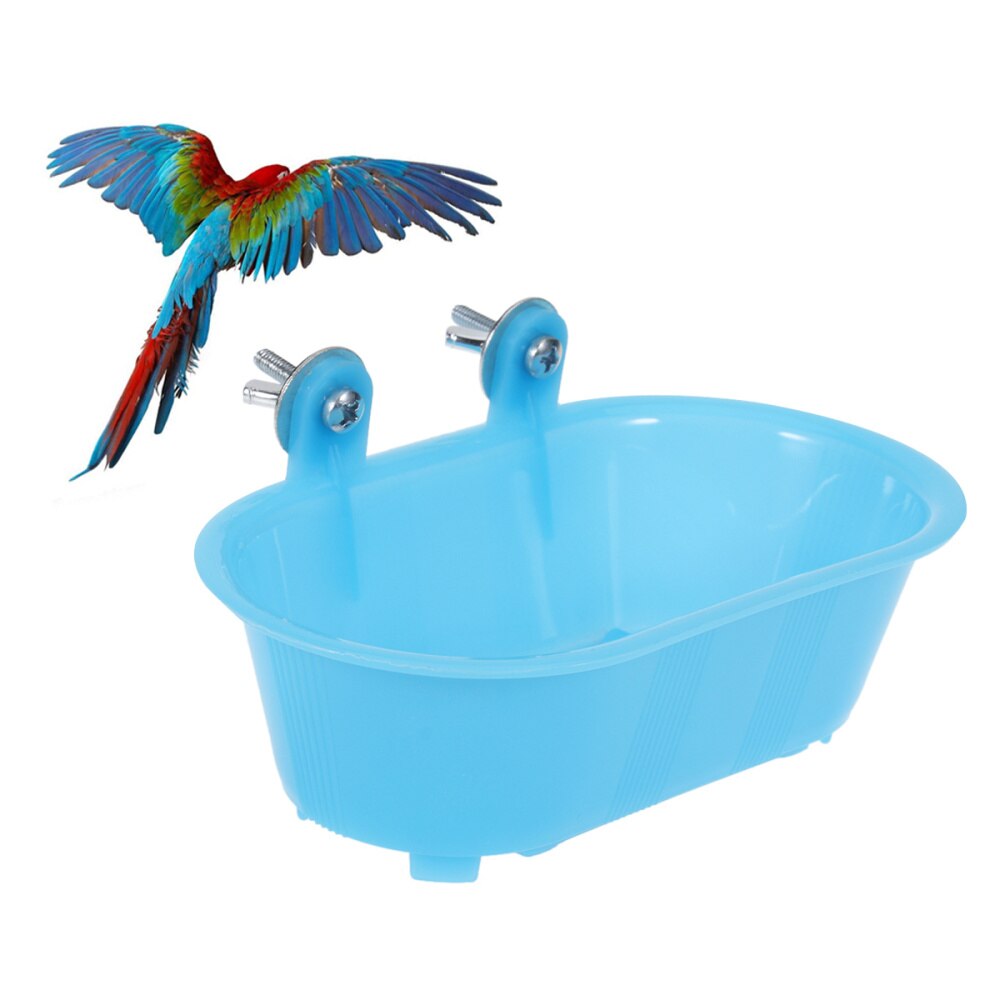Baden Bad Papegaai Douche Zwembad Vogel Bad Schoonmaken Tool Met Bodem Spiegel