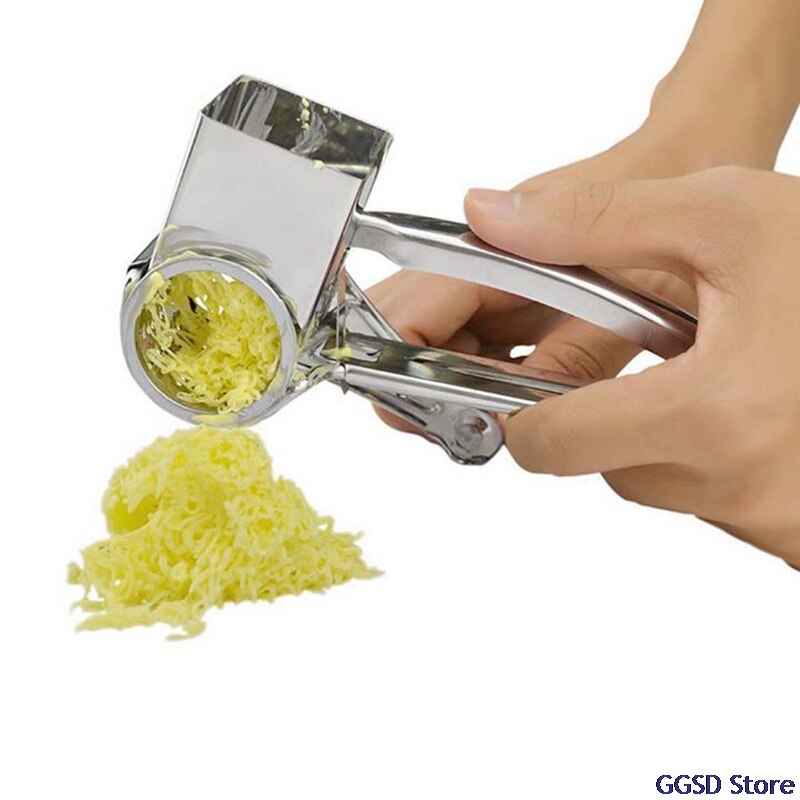 Rotary Cheese Grater Stainless Steel Hand-crank Cheese Slicer Queso Rallador Butter Planer Vegetable Shredder Kitchen Gadgets