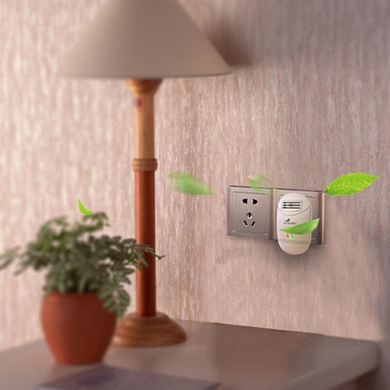 Purificador de aire ionizador 2X para el hogar generador de iones negativos limpiador de aire eliminación de formaldehído Purificación de polvo de humo-enchufe estadounidense