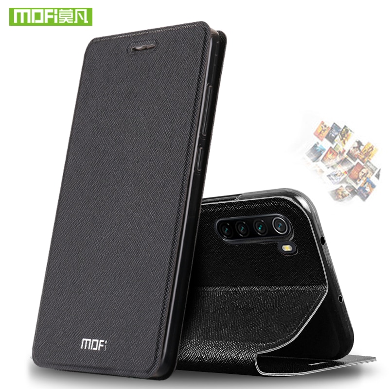 For Xiaomi Redmi Note 8 8T Case Silicon Cover Flip Leather Mofi For Xiaomi Redmi Note 8 8T Pro global version 360 shockproof