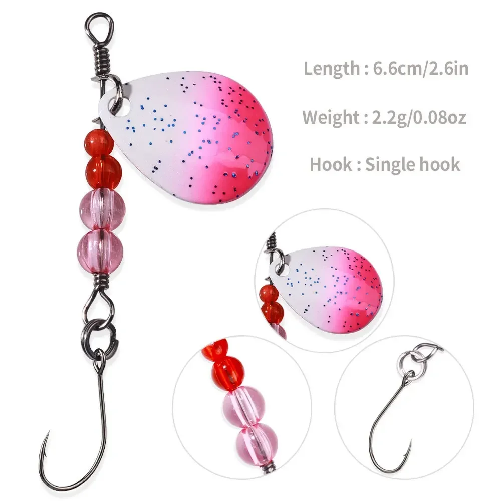 5 teile/satz Löffel Köder Set Angeln Metall Köder Für See Meer Karpfen Bass Wobbler Kleine Mini Spinner Forelle Jig Harte box Kit Zubehör