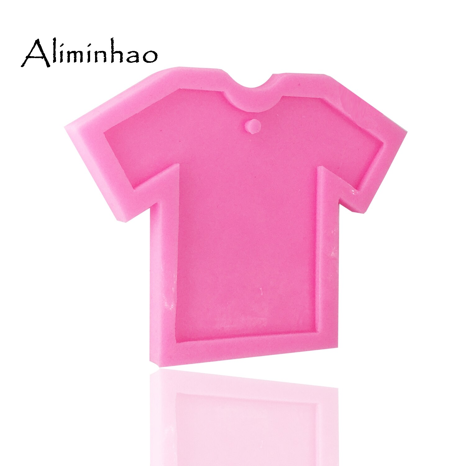 DY0046 DIY kleding siliconen mal DIY Meisje shirt voor sleutelhangers met gat Fimo Polymeer Klei Hars polymeer klei silicone mould