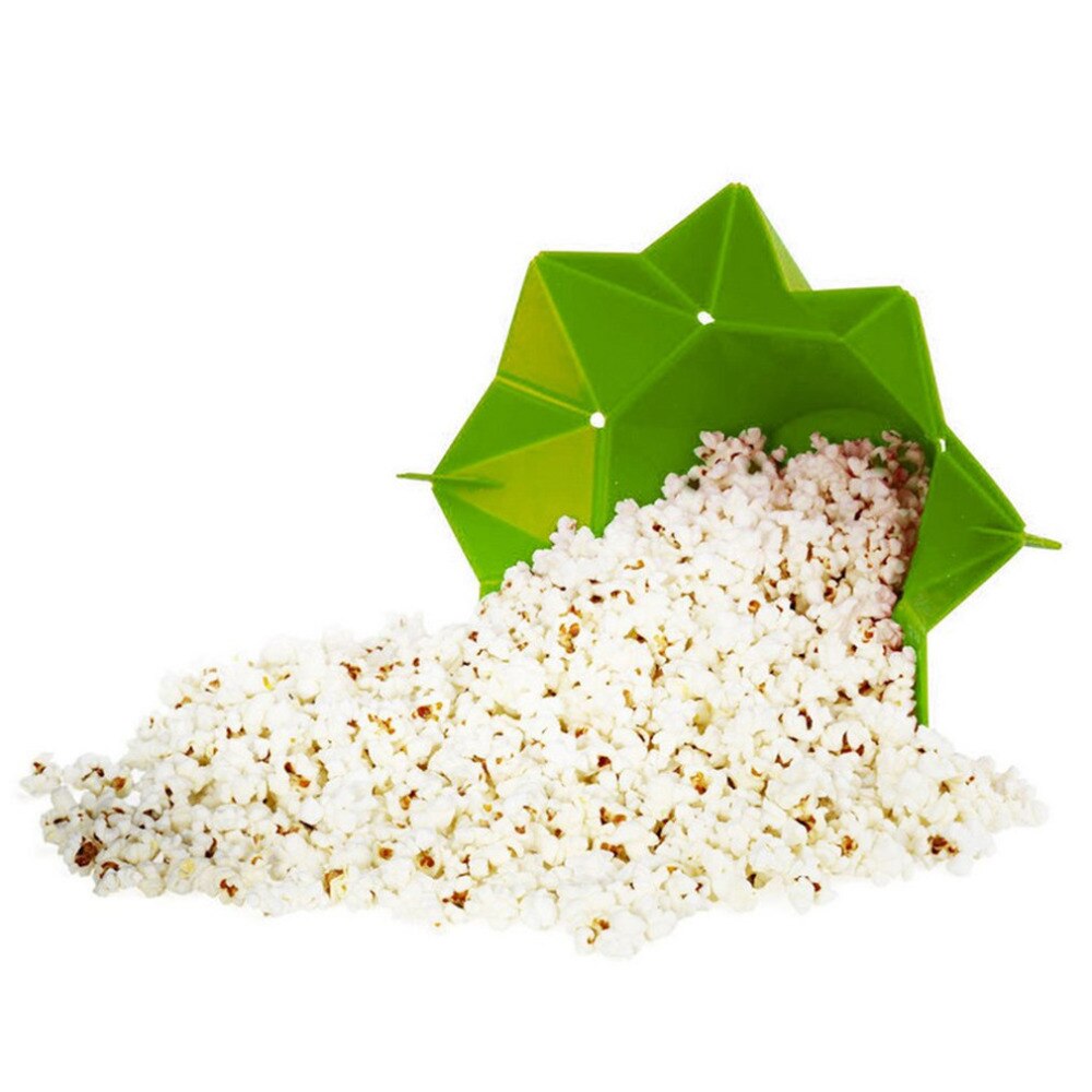 Recipiente de silicona para hacer palomitas de maíz en el microondas, utensilio de cocina para hornear,