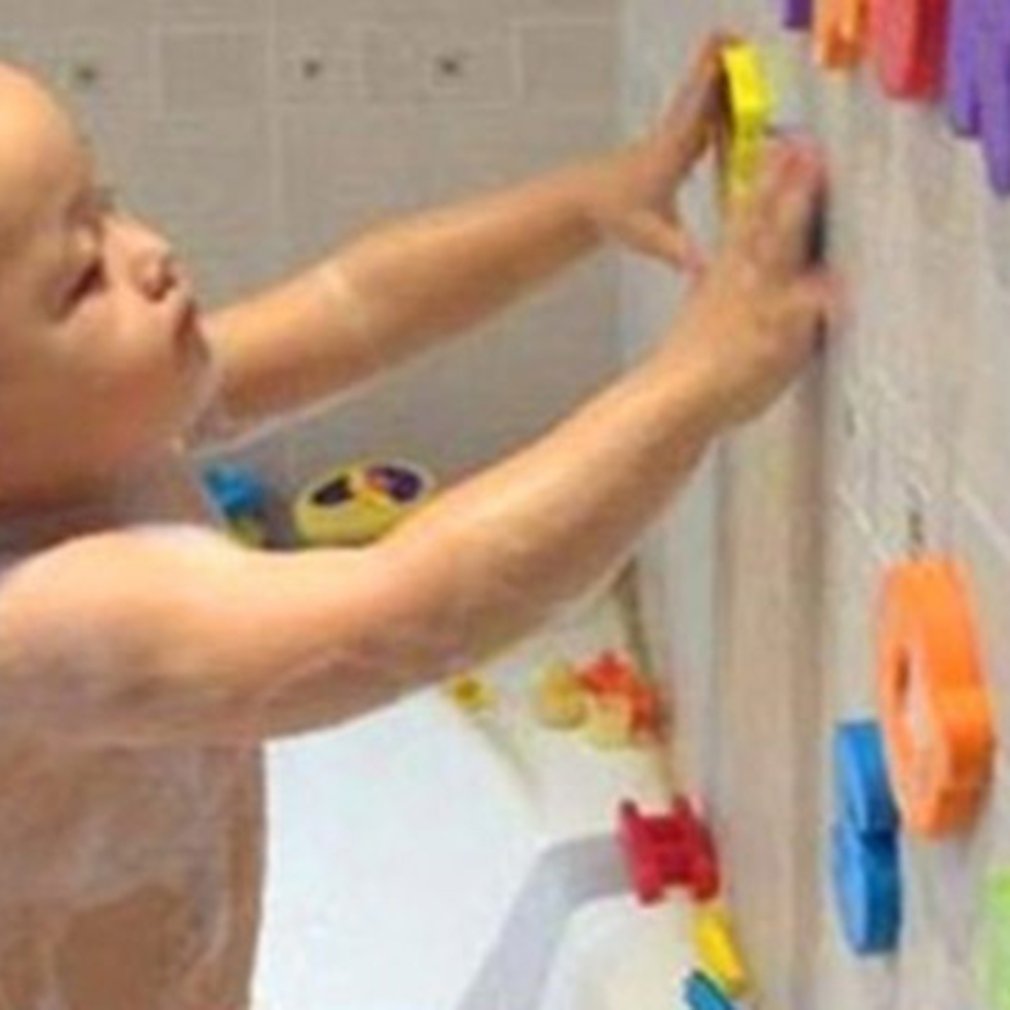 Baby Foam Stickers 26 Letters + 10 Numbers Baby Bath Tub Water Stickers Kids Children Floating Bath Shower Toys