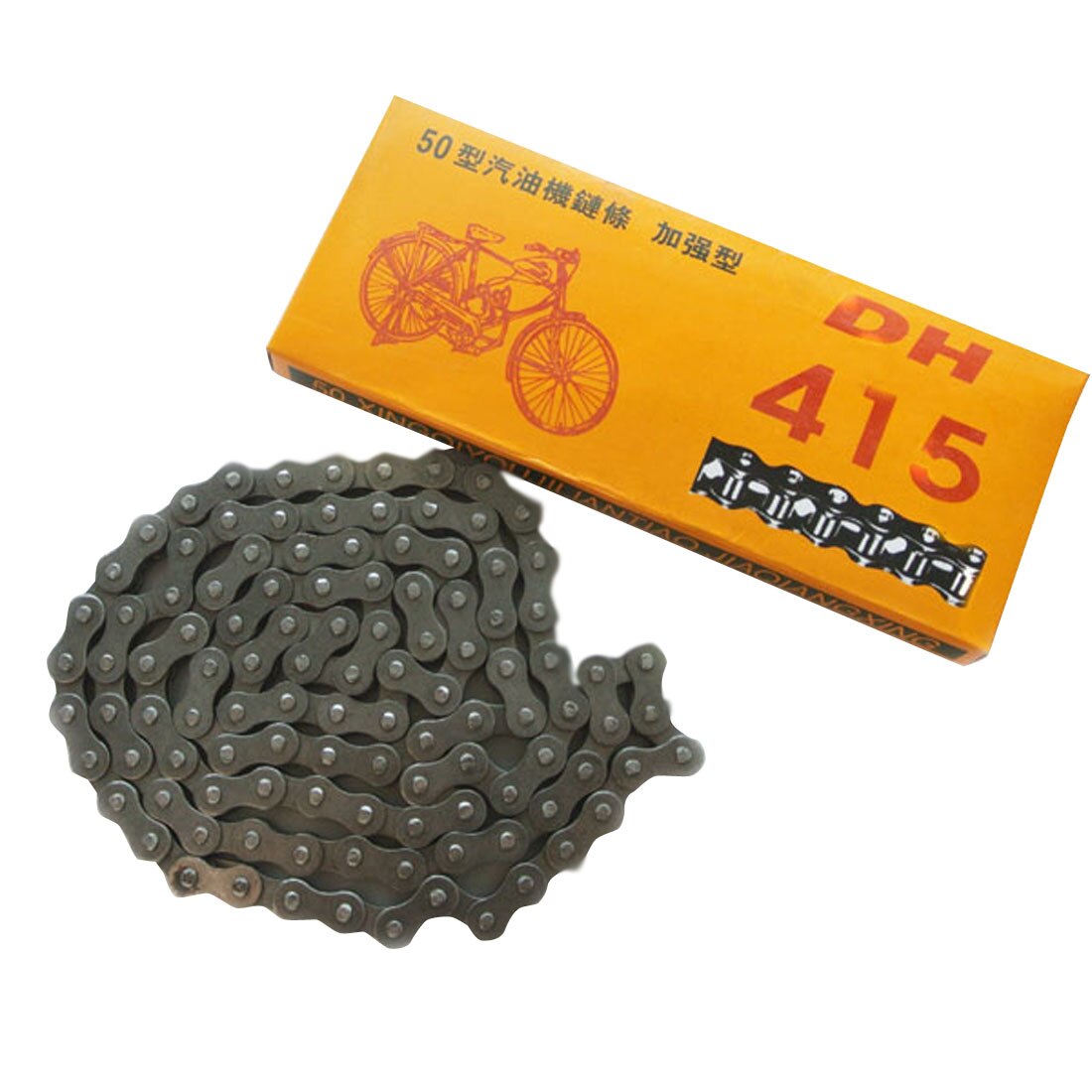 415 kædeforstærkning passer til 2 cyklus 49cc 60cc 66cc 80cc motoriseret cykelcykel