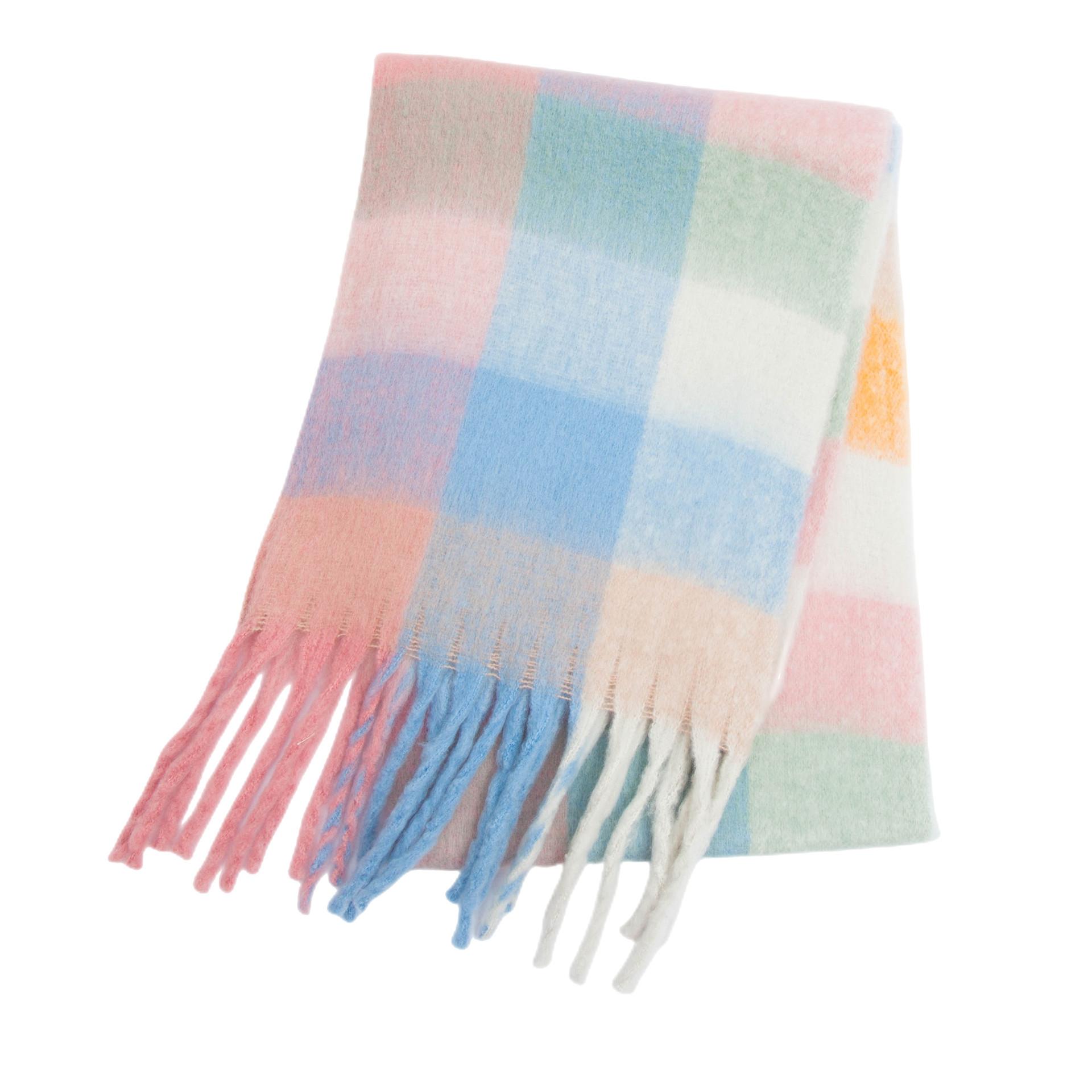 Winter dikke warme sjaal dames kasjmier sjaal en omslagdoeken pashmina halsdoek bufanda dames regenboog harige tessel echarpe