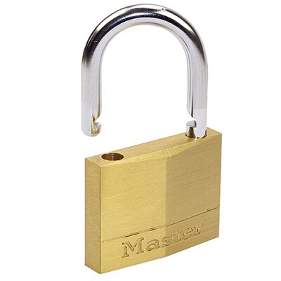 Master Lock Massief Messing Hangslot Outdoor Indoor Waterdichte Keyed Lock voor Rugzakken, Aktetassen, Tackle dozen, kluisjes sloten: 160