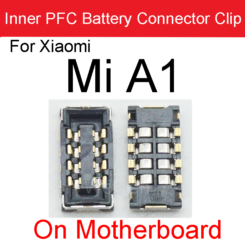 2Stck Batterie FPC Stecker Clip auf murmeln Bord Für Xiaomi Hinweis 2 3 mischen 2S 3 Max 2 3 Mi F1 A1 A2Lite Mainboard Ersatz Teile: Mi A1