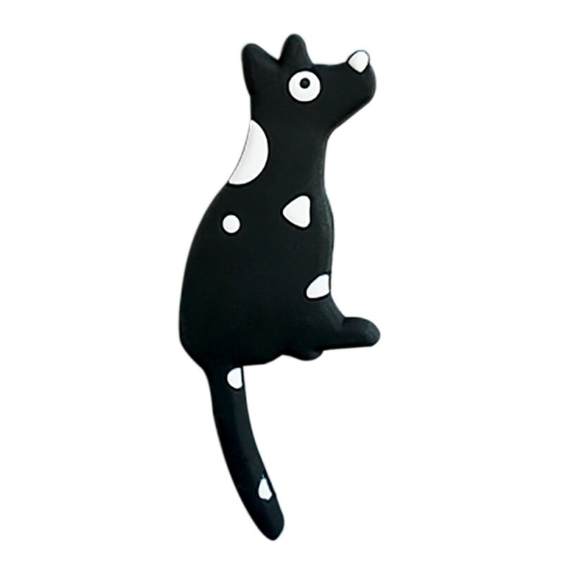Cute Cartoon Cat/Dog Magnetic Wall-hung Key Fridge Sticker Multifunctional Refrigerator Magnet Hook Door Home Decoration