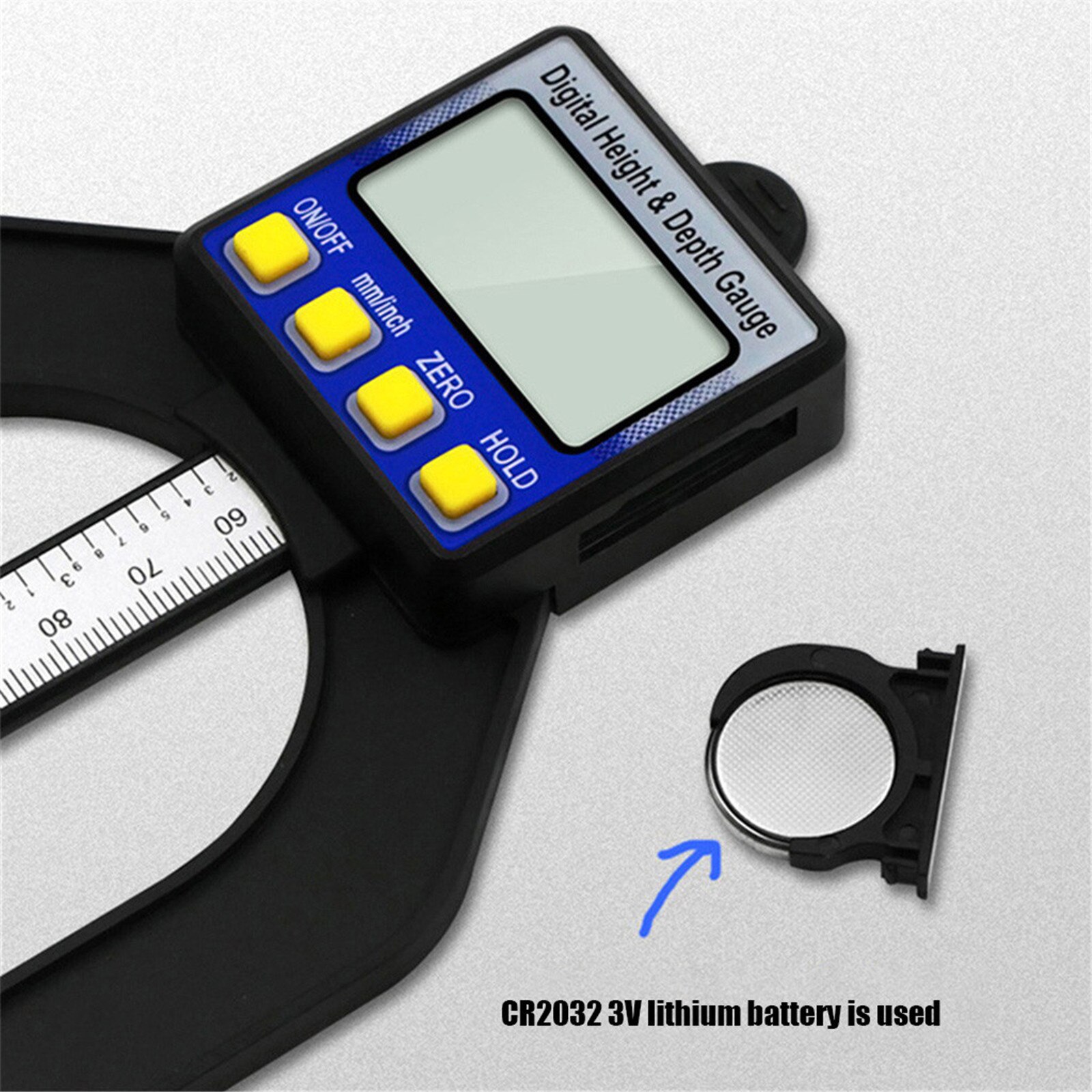 40# Lcd Digital Height Depth Measuring Instrument Gauge Slide Caliper Vernier Ruler Durable Measuring Tool Kit Инструменты