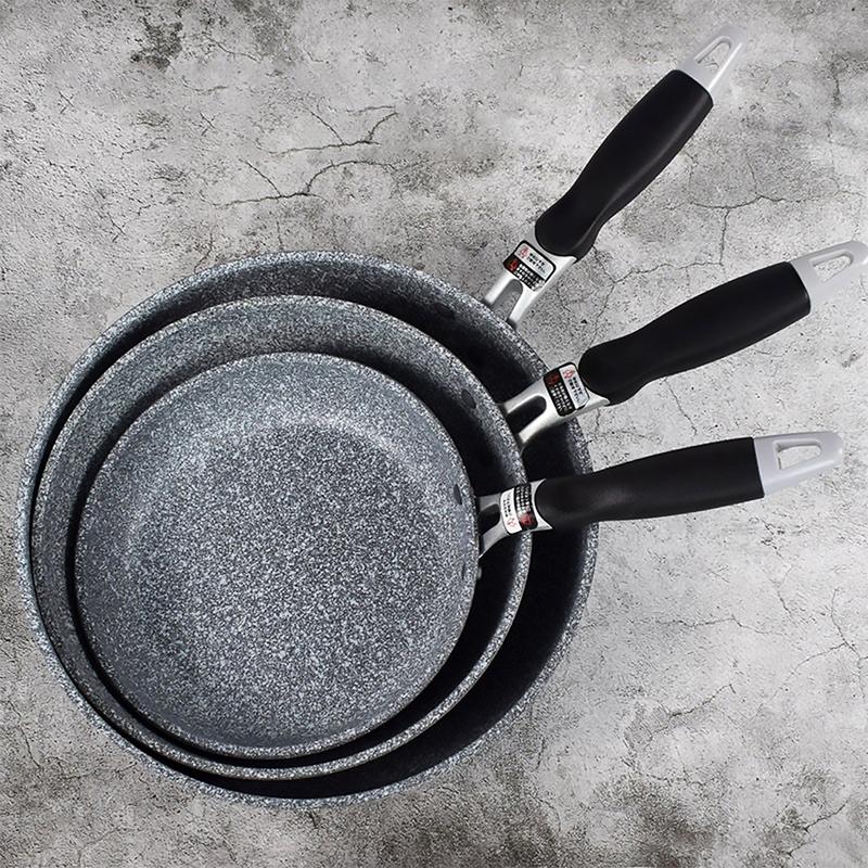 Rissteinpanne i japansk stil non-stick stekepanne 20cm liten stekepanne 26 cm 28cm stor dyp stekepanne non-stick gryte