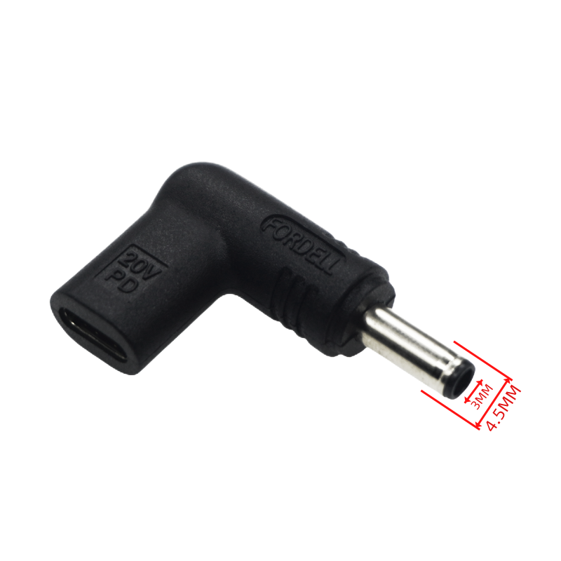 USB C PD to DC Power Connector Universal 20V Type C to DC Jack Plug Charging Adapter Converter for Router Tablet Mini Fan: Silver
