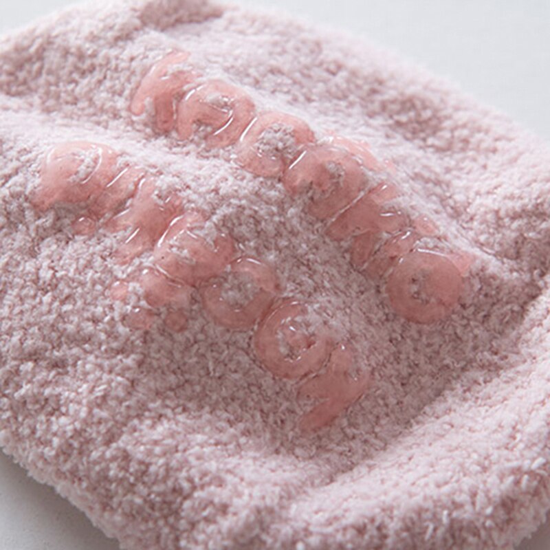 Nyfödd baby ullstrumpor flicka pojkar söt spädbarn barn skor kort björn tass mönster halkskydd strumpor småbarn barn socken baby