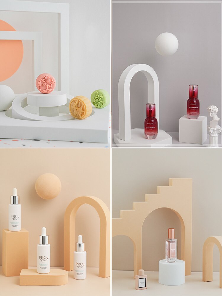 Photo Background Shoot Props Hard Foam Cubes Set Photography Decoration Studio Fotografia for Food, Drink, Jewelry, Cosmetics