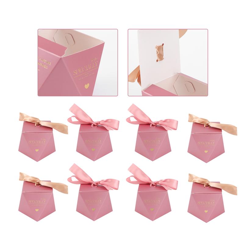 20Pcs Wedding Candy Box Diamond Shaped Packing Box Box Decorative Candy Case for Party Wedding