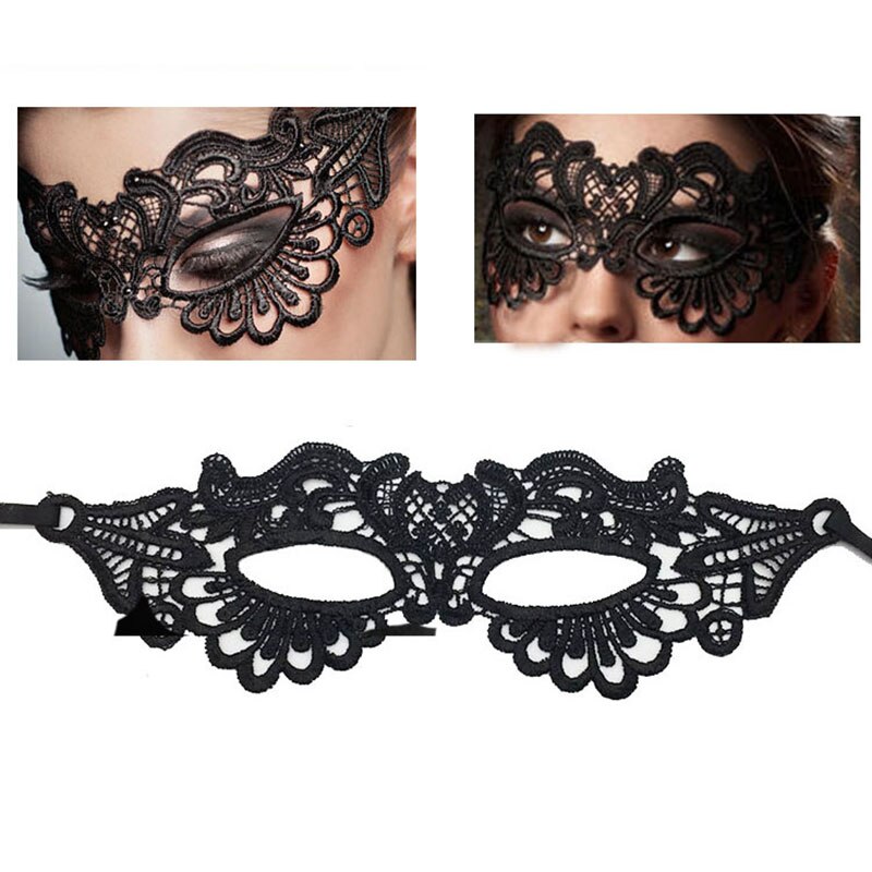 5 delar /parti halloween cosplay och fest spets ögonmask sexig lady cutout ögonmask för maskerad fest fancy dress costume