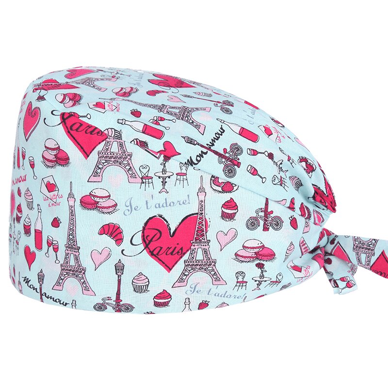 Unisex Surgicals Caps Tanden Print Cap Verstelbare Frosted Cap Laboratorium Pet Shop Frosted Caps Schoonheidssalon Care Winkel Caps