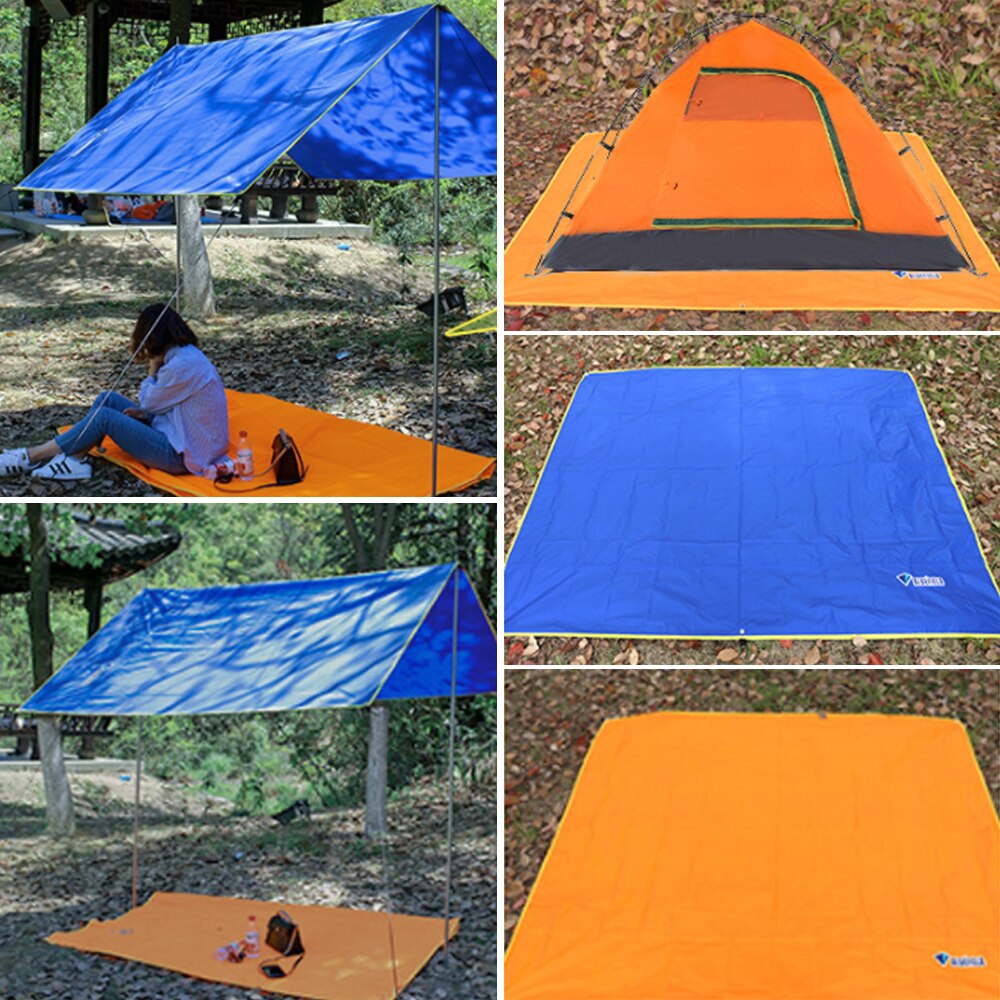 Awning Sun Shelter Beach Outdoor Camping Mat Blanket Garden Sun Awning Canopy Sunshade Hammock Rain Fly Tarp Waterproof Tent