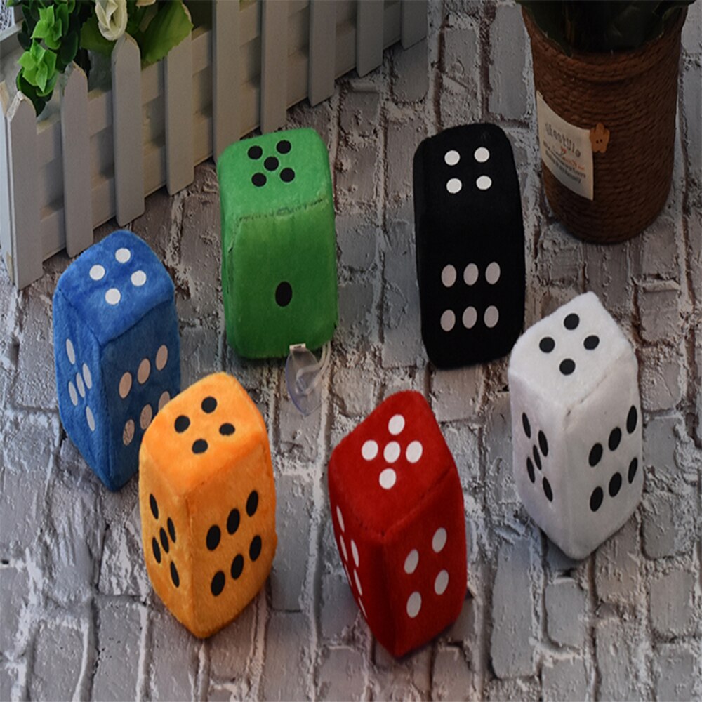 Biki biloppheng dekorasjon 1 par lo terninger prikk speil henger dekorasjon bil styling tilbehør  (6 * 6 * 6cm)