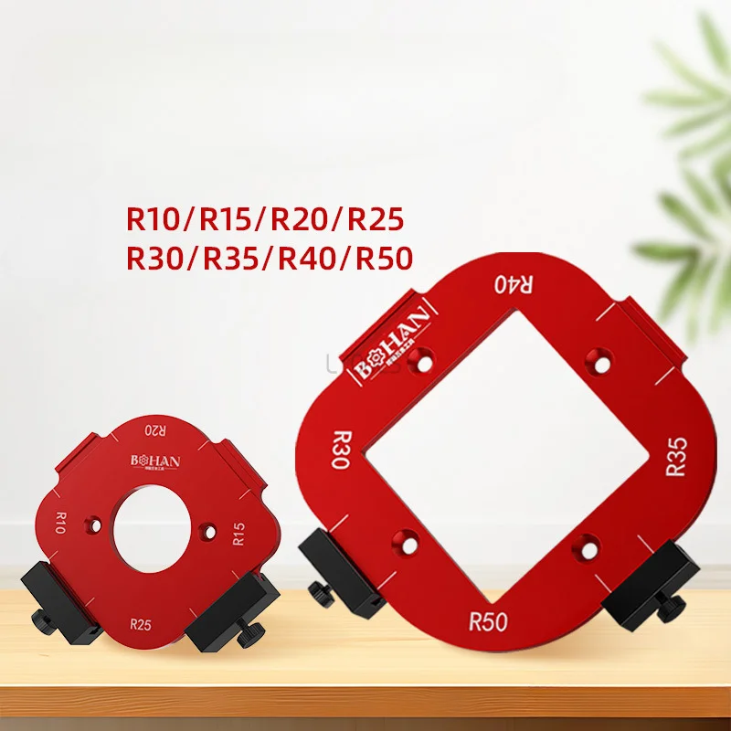 Houtbewerking Hoek Positionering Mold Rand Trimmen Machine Elektrische Hout Frees Ronde R-hoek Arc R10-50R Handgereedschap