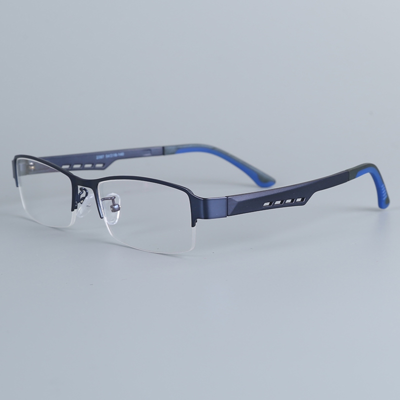 Bellcaca Montatura per occhiali Uomini Nerd Occhiali Da Vista Ottico Del Computer Da Vista Occhio Chiaro Occhiali Lenti Telaio Per Il Maschio Eyewear 2387: 2387 Blue