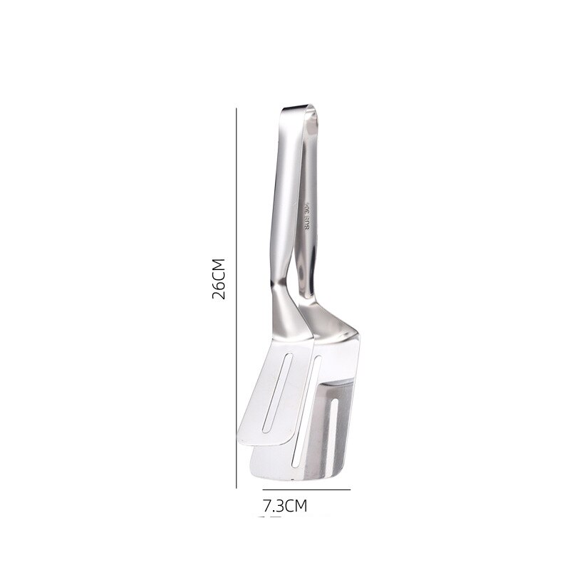 Multifunctional 304 Stainless Steel Food Clip Kitchen Utensils Fried Fish Steak Drain Fried Chicken Wings Bread Clip: 304 Steak Clip