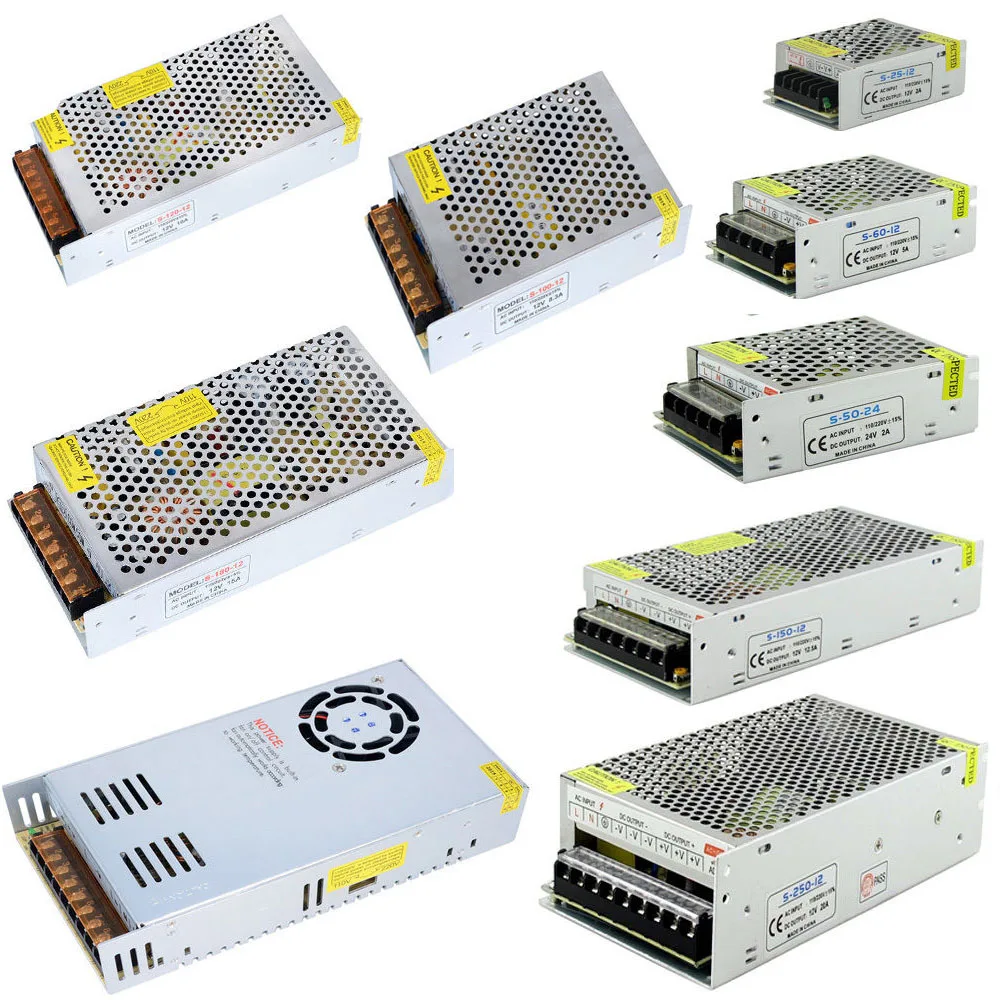 Led-driver 5v 1a 2a 5a 10a 20a 30a 60a led-strømforsyning  ac85-265v lystransformere til led-strømlamper