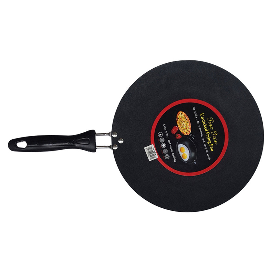 Ttlife 30cm kökspanna non-stick grill gjutjärn omelett crepe rund pannkakaform