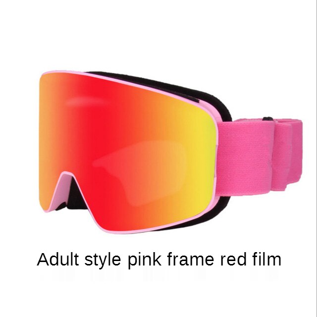 Lunettes de Snowboard à revêtement cylindrique pour adultes, lunettes de Ski Ka myopie, Double couche anti-brouillard, style Parent-enfant: aldult Ski goggles K