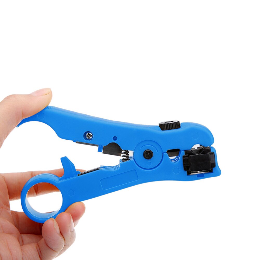 LBSC Wire Stripper Cutter for Round / Flat UTP Cat5 Cat6 Coax Coaxial Cable Stripping Universal Tool