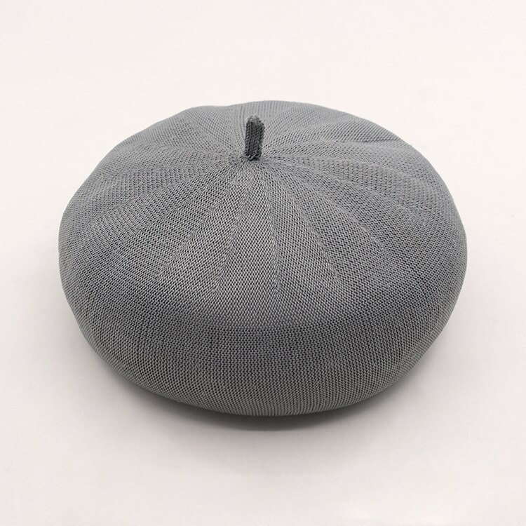 Caluriri Spring Summer Hat Pumpkin Beret Painter's Cap Retro Knit Breathable Art Painter's Cap Octagonal Cap Beret Cap: 7