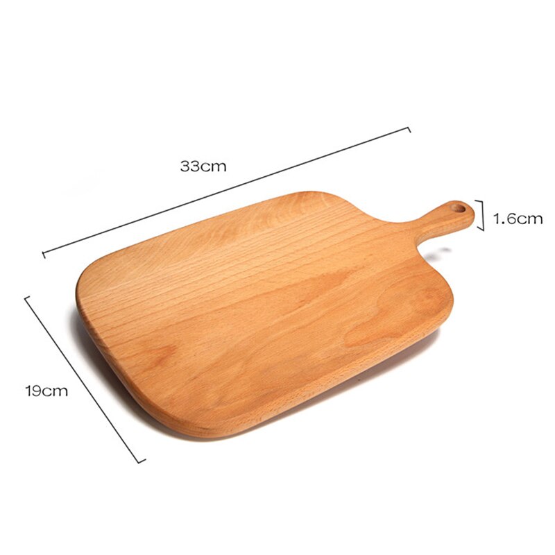 Beuken Snijplank Portable Mini Houten Smooth Duurzaam Antislip Opknoping Keuken Picknick Pizza Taart Fruit Brood Hakblok: A