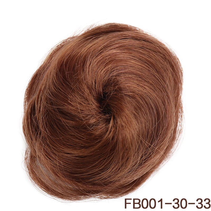 AOOSOO Curly Chignon Hair Buns claw Clip In Hairpiece Extensions Synthetic High Temperature Fiber Chignon: FB001-30-33