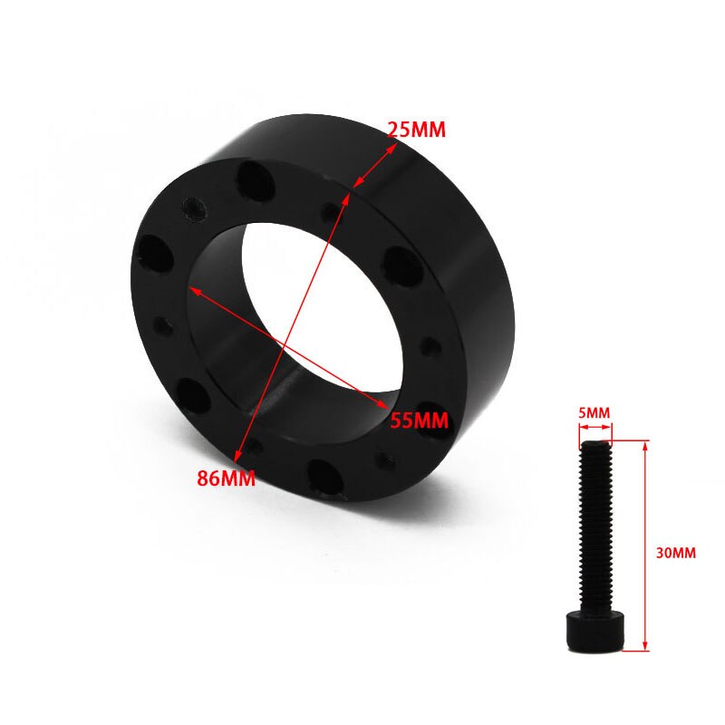 25mm højde bil ratnav boss kit adapter afstandsstykke