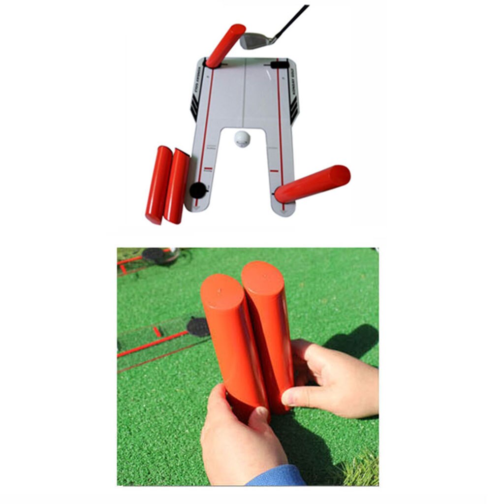 Golf Putting Mirror Putt Swing Training Aid Alignment Trainer with Carry Bag