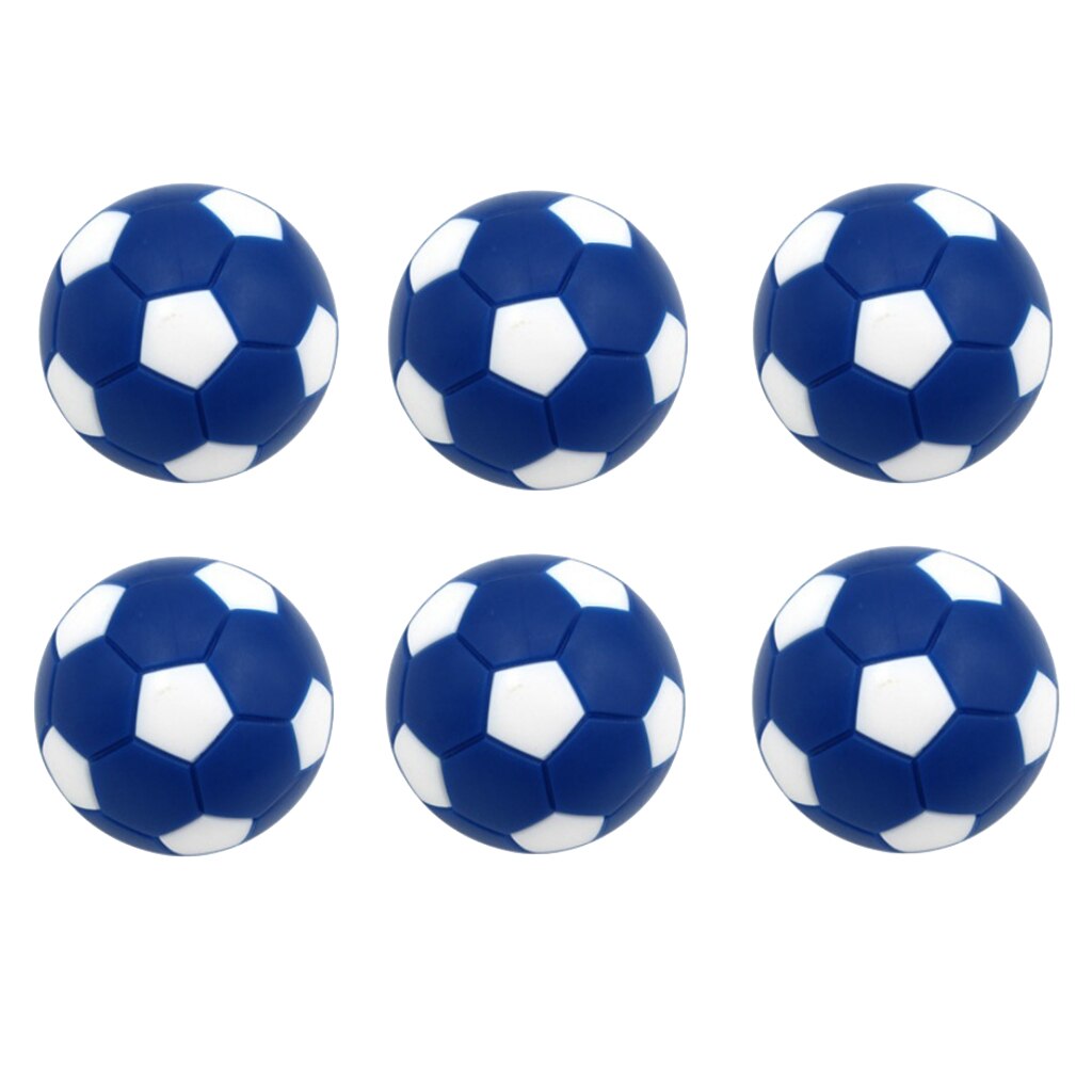 6 Pack Table Soccer Footballs Replacement Mini Plastic Soccer Ball 32mm