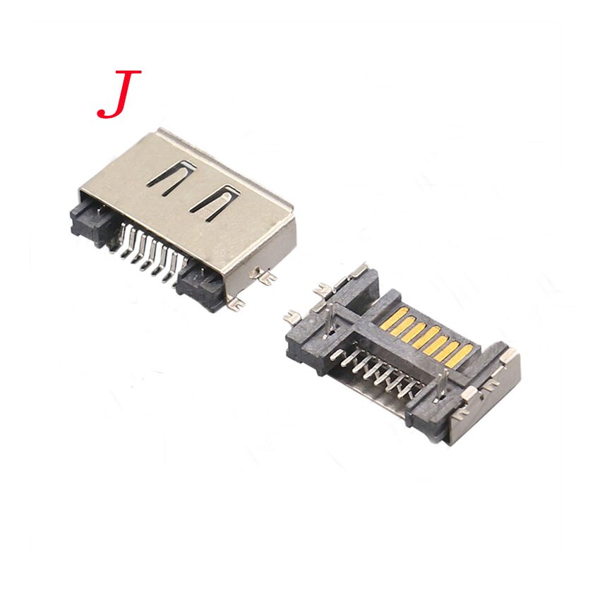 5PCS SATA Interface Socket SSD Solid State Drive Seat 7+15P 7P 22PIN Connector