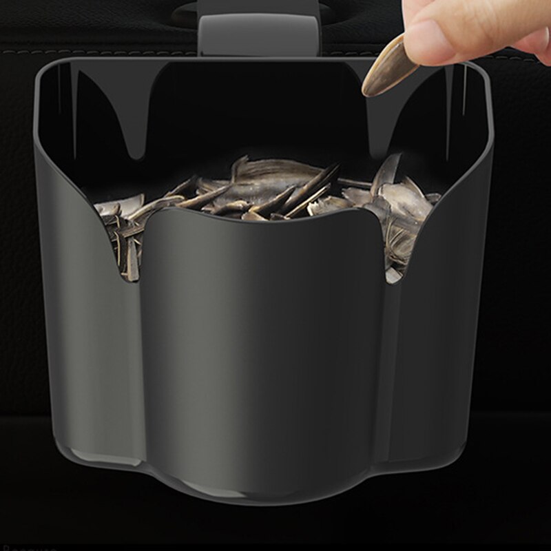 Portable Hanging Car Can Trash – Classic Black Premium Universal Traveling Portable Car Trash Can