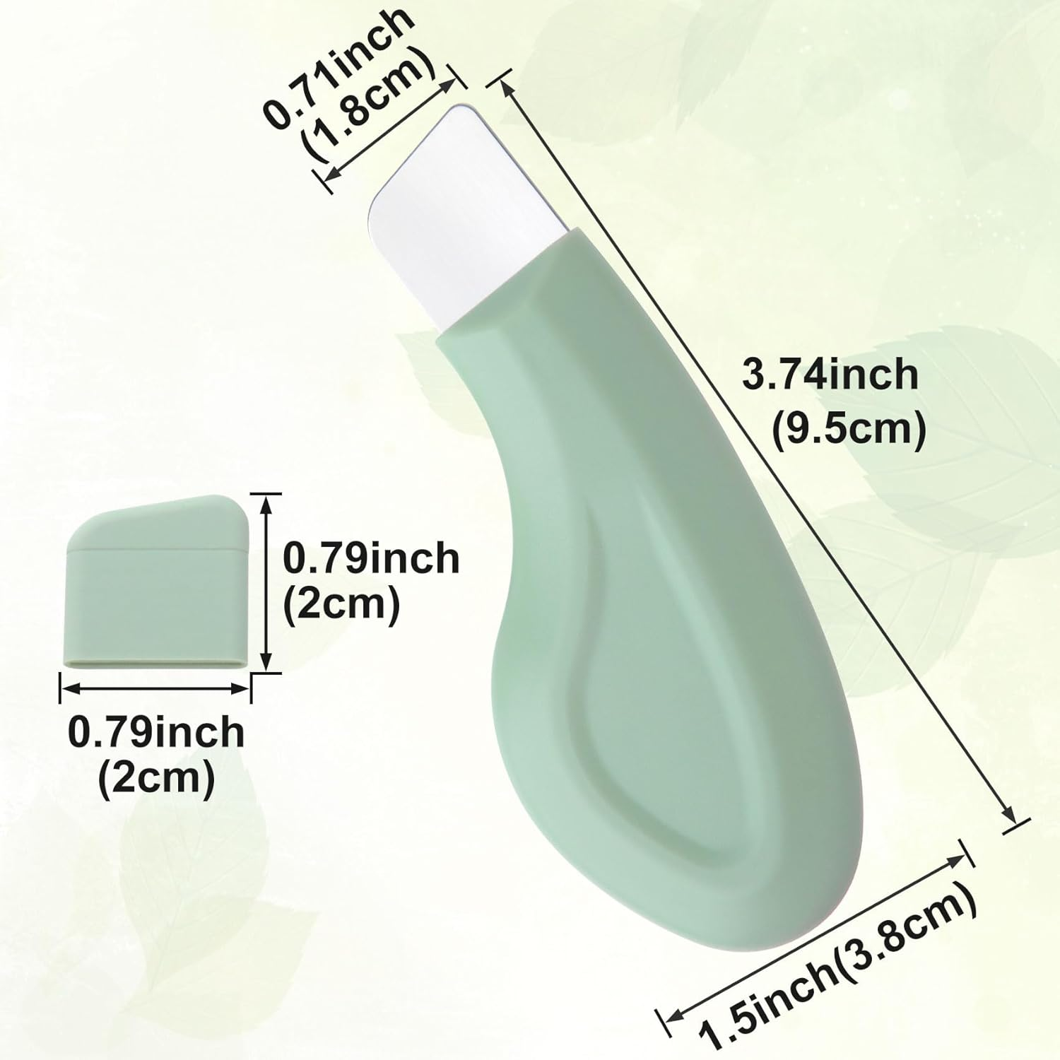 Herramientas para eliminar espinillas, eliminador de espinillas de nariz de silicona, espátula para limpieza profunda de la piel, raspador facial suave y seguro para hombres y mujeres, 1 ud.: Default Title