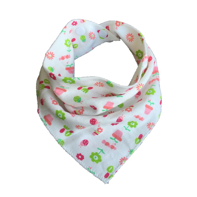 6pc/Lot Bibs Burp Cloths Baby Bandana Feeding Triangle Stuff Comfort Cotton Waterproof Bib