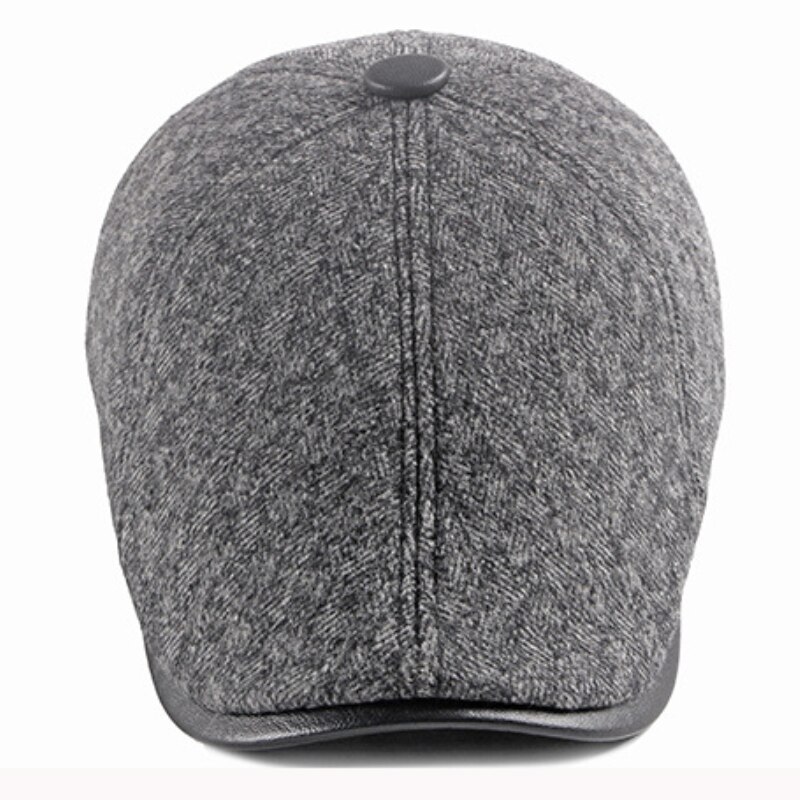 Ht3308 basker män varma vinterhattar med öronklapp manlig murgröna newsboy öronlucka platt keps fleecefodrad baskerhatt män vinterberet keps