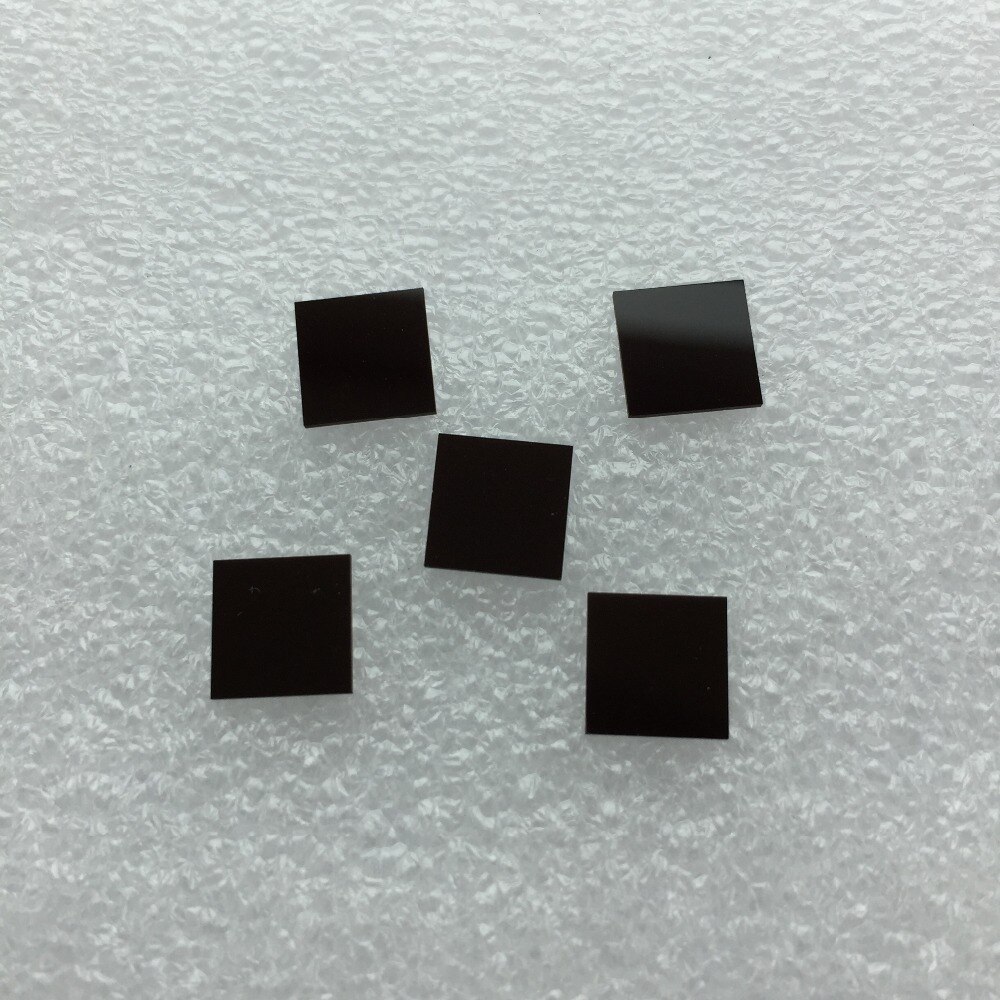 5PCS HWB850 RG850 10*10*1.0MM 850nm IR Infrared Long Pass Filter UV Visible Light Absorbed Black Glass