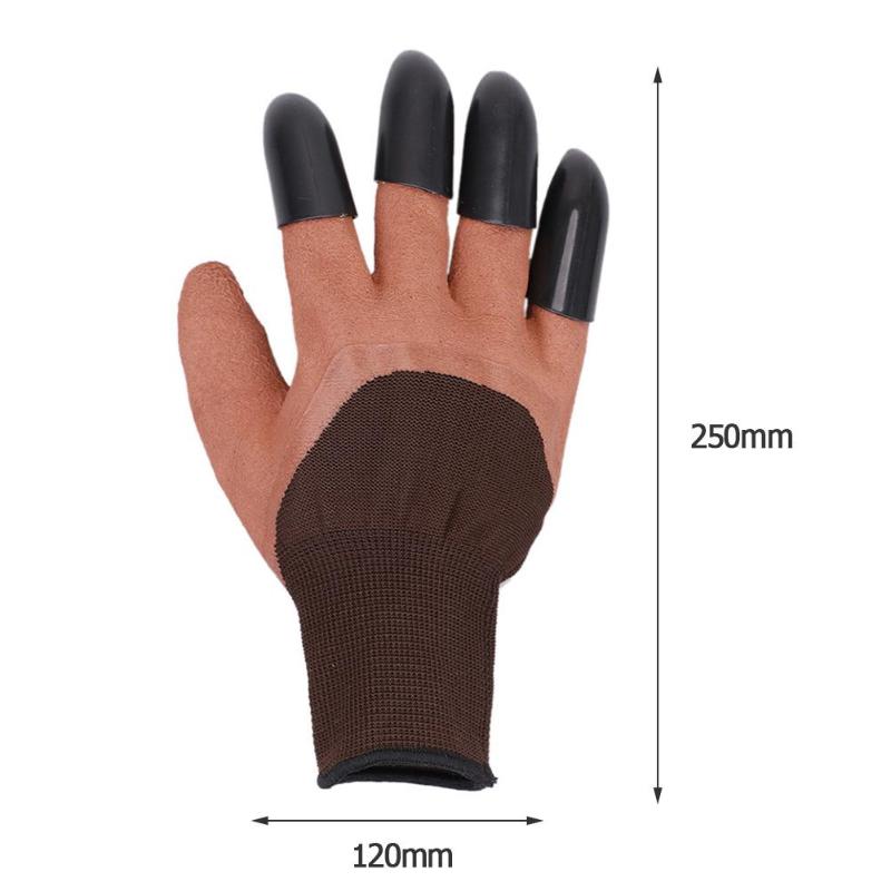 Garden Gloves with Claws for Dig Plant Genie Rubber Gloves Rose Planting Pruning Hand Claw for Digging Gardening Tool