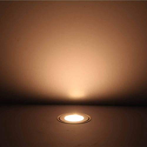 QACA 7 Lm SMD3350 LED pont lumière basse tension étanche IP67 plancher de bois étape LED dans le sol éclairage pour jardin extérieur B101: Blanc doux / EU
