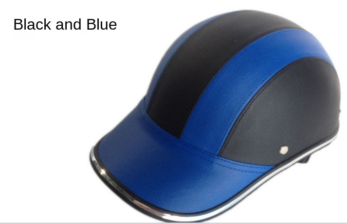 Verstelbare Fiets Fietsen Helm Baseball Cap Anti Uv Veiligheid Fiets Helm Mannen Vrouwen Racefiets Helm Voor Outdoor Mtb Schaatsen: Black blue