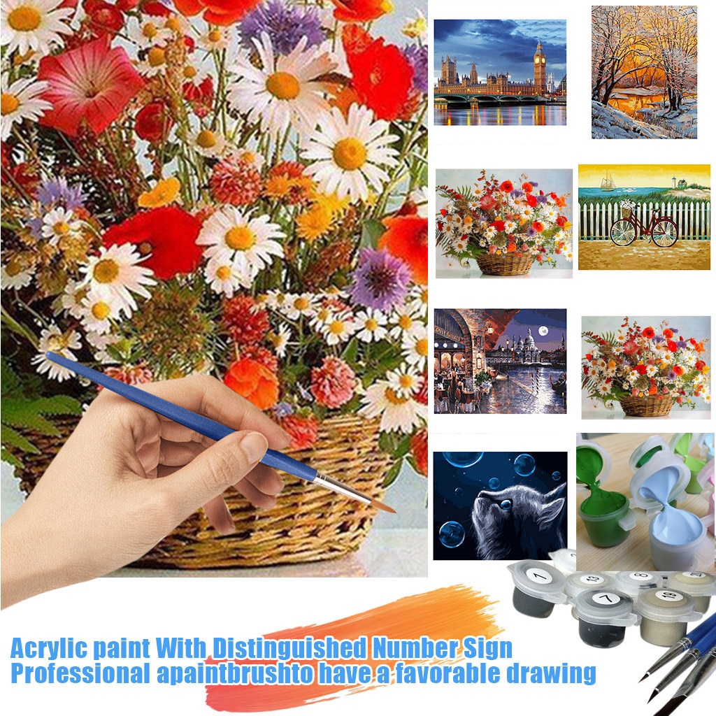 Painting By Number Diy Painting By Numbers Kit Col... – Grandado