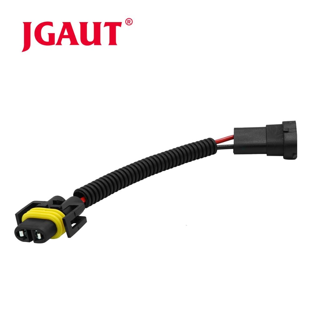 2 Pcs Rubber Connector H8 H9 H11 Automotivo Wiring Cable Plug For HID LED Headlight Fog Lights Lamp Bulb