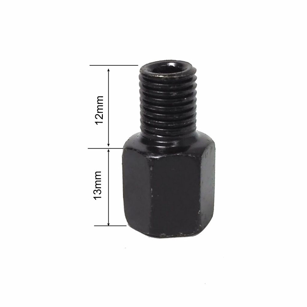 Paar Zwarte Motorfiets Spiegel Adapters M10 10Mm M8 8Mm Achteruitkijkspiegel Spiegels Conversie Bolt Rechtsom Anti-Klok Rechts links Draad