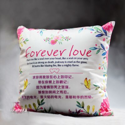 Christian Pillow Cushion Gospel Scripture Pillow Wedding Christmas Jesus Loves You