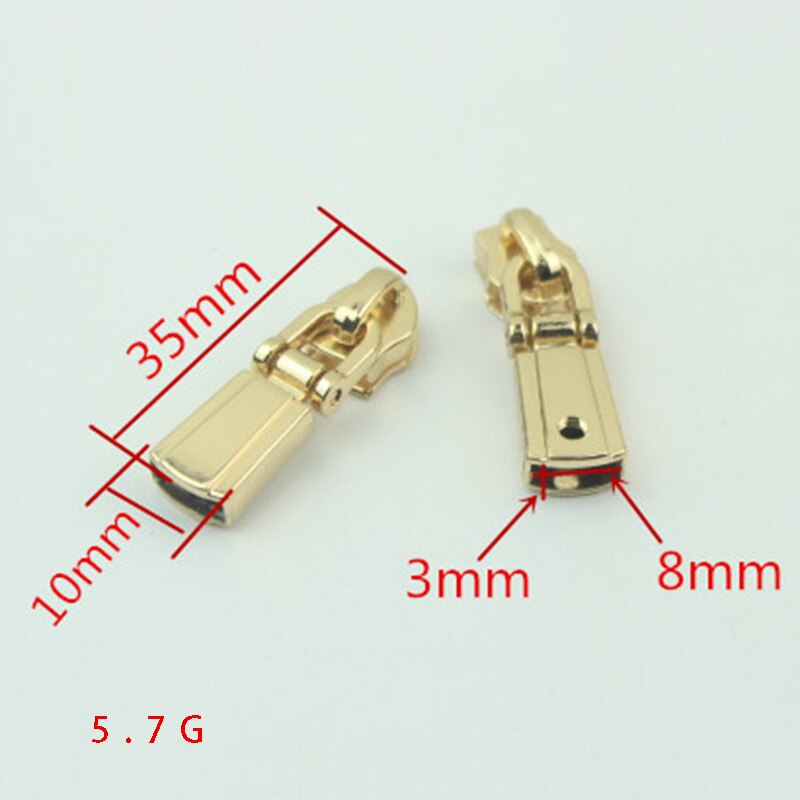 Meetee – fermetures à glissière en métal et Nylon, 10 pièces, 5 #, pendentif à vis, fermeture à glissière, fermeture à glissière, accessoire de vêtement